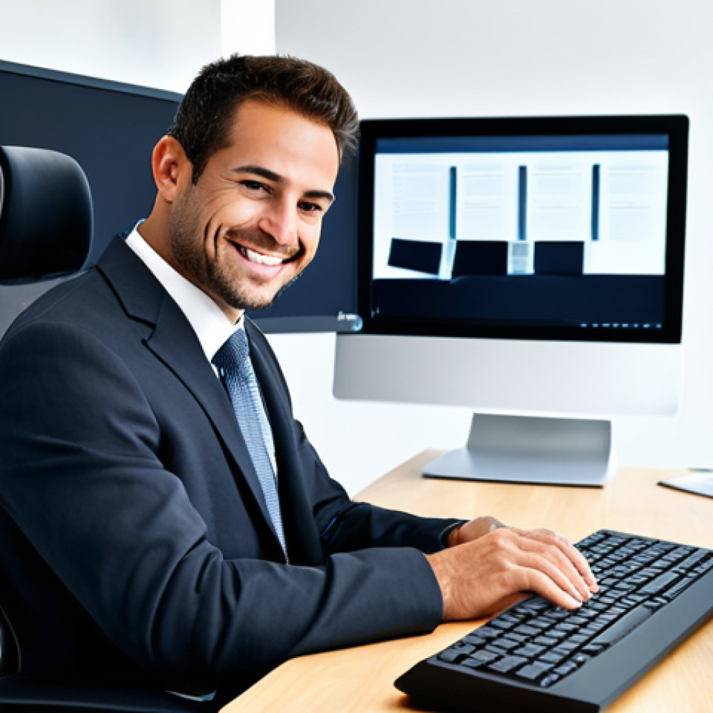 건축 실무에서의 자기 계발 노하우 - Modern Architect at Work**

A professional architect, fully clothed in appropriate business attire, ...