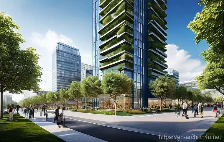 건축 프로젝트 사례 분석 - **Prompt:** "A meticulously restored interior of a grand, historic textile mill, now transformed int...