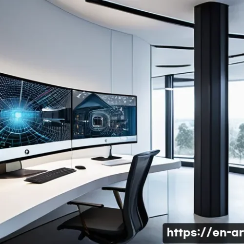 건축 실무에서의 자기 계발 사례 분석 - **Prompt 1: Futuristic AI-Driven Architectural Design Studio**
    A wide shot of a futuristic archi...