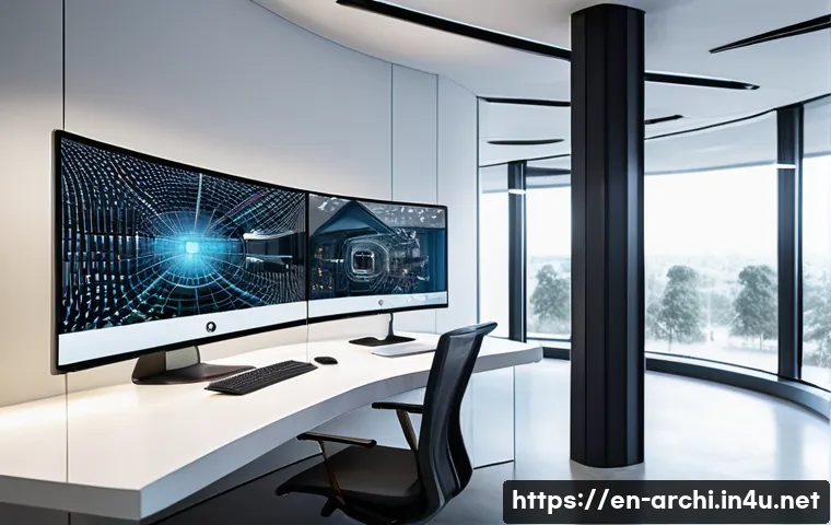 건축 실무에서의 자기 계발 사례 분석 - **Prompt 1: Futuristic AI-Driven Architectural Design Studio**
    A wide shot of a futuristic archi...